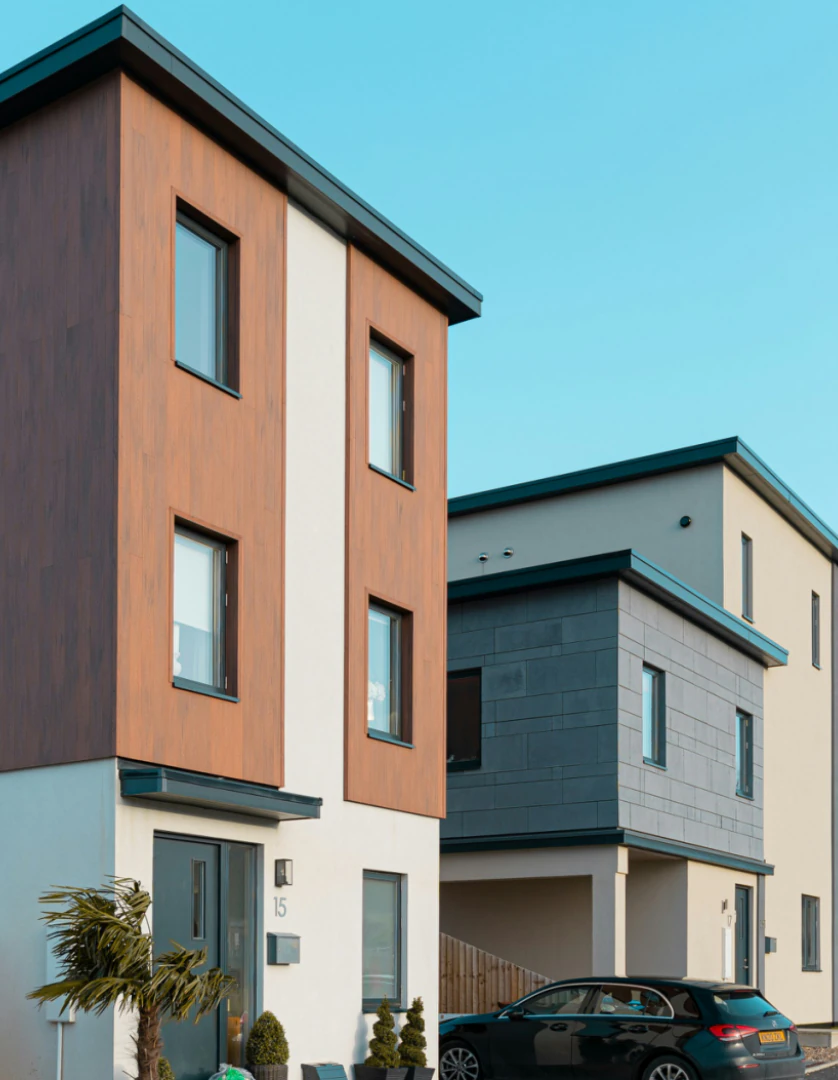 Freshly painted facade